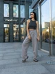 Спортивные штаны женские Alisa Line Palazzo M-L Светло-серые (2500000067136) - изображение 5