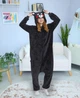Піжама кігурумі Kigurumi для дівчинки Кумамото Ведмедик Кумамон Чорний на зріст 155-165 см (204141) - зображення 1