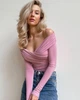 Боди с открытыми плечами, мод СШЛ-401, сереневый, размер 42-46 - изображение 5