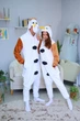 Жіноча кігурумі доросла та підліткова Kigurumi Крижане Серце Сніговик Олаф Білий L 165-175 см (1126) - зображення 8