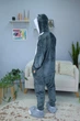 Мужские кигуруми взрослая и подростковая Kigurumi Милый Хомячек Аниме Хомяк Серый S 145-155 см (1120/2) - изображение 4