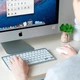 Беспроводная клавиатура для пк ноутбука планшета телефона Bluetooth клавиатура Keyboard X5 Black - изображение 7