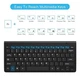 Беспроводная клавиатура с мышью для пк и планшетов iPad & Tab S Bluetooth USB 2.4Гц Черный - изображение 9