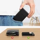 Алюминиевый картхолдер кошелек для карт и денег с защитой RFID Черный (722224687550) - изображение 5