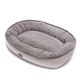 Лежак для собак Harley and Cho Donut Soft Touch Gray L 90 х 70 см - изображение 2