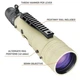 Подзорная труба Bushnell Elite Tactical 8-40х60 FDE. Сітка H322. Picatinny (ET884060H) - изображение 8