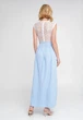 Длинное вечернее платье с кружевом на и разрезом на ноге Подіум 28005-LIGHTBLUE_WHITE S Голубой - изображение 2