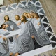 Набір для вишивання бісером Art-Millennium. N-0302 Таємна вечеря (срібло) 59х41 см - зображення 3