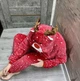 Пижама кигуруми женская Kigurumi Олень Рождественский XL (170 - 180 см) Малиновая - изображение 5