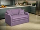 Диван-кресло мягкий раскладной Tobi Sho Юниор-1.0 для кухни велюр Magic Dusty Violet, 1180х800х800 мм - изображение 1