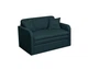 Диван прямой Tobi Sho Юниор-1.2 раскладной мягкий велюр Magic Deep Ocean, 1380х800х800 мм - изображение 2