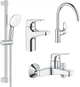 Набор смесителей GROHE BauFlow UA121640K1 (23601000+23752000+31230001+27598003) - изображение 1