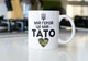 Подарункова кружка керамічна з принтом "Мій Герой це мій Тато" 330 мл біла для напоїв на подарунок для батька - зображення 3