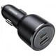 Автомобильное зарядное устройство Ugreen EC701 (2xUSB 63W (USB-C+USB-A) QC 3.0+ Black (35023) - изображение 3