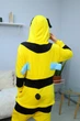 Женская кигуруми пижама взрослая и подростковая Kigurumi Оса Пчела Желтый M 155-165 см (1046) - изображение 5