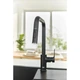 Змішувач для кухні із висувною лійкою GROHE Eurosmart New чорний 306192430 306312430 - зображення 4