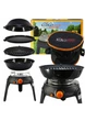 Портативный газовый гриль плита ELICO MASTER CHEF мощность 2.2 кВт газ пропан/бутан на 3 ногах с пьезоподжигом Черный - изображение 1