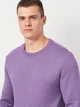 Свитшот мужской H&M 0685813_тем.фиолет XS Фиолетовый (KZ2000001530955_KAY2000001530955) - изображение 4
