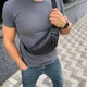 Шкіряна сумка через плече бананка Turtle SK - зображення 3