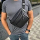 Кожаная сумка бананка через плечо мужская SKL 1.0 leather - изображение 8