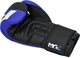 Боксерские перчатки RDX F4 Boxing Sparring Gloves Hook&Loop 10 унций (капа в комплекте) BLUE/BLACK (BGR-F4U-10OZ) - изображение 4