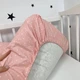 Простыня на резинке 120х60 см Oh My Kids "Точки" розовый - изображение 1