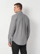 Рубашка хлопковая мужская GANT Reg Classic Poplin Gingham Shirt 3000120-5 L Черная (7325707184345) - изображение 2