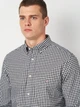 Рубашка хлопковая мужская GANT Reg Classic Poplin Gingham Shirt 3000120-5 L Черная (7325707184345) - изображение 4