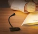 Компактная Mini Лампа для чтения книг Светильник настольный Перезаряжаемый на аккумуляторе Теплый Холодный Смешанный свет Гибкая Clip ножка прищепка Type-C зарядка Black - изображение 4