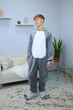 Піжама кігурумі My Kigu Чоловіча Хаскі з язиком Сірий розмір M 155-165 см (21068411) - зображення 4