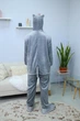 Піжама кігурумі My Kigu Чоловіча Хаскі з язиком Сірий розмір M 155-165 см (21068411) - зображення 7