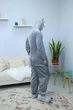 Піжама кігурумі My Kigu Чоловіча Хаскі з язиком Сірий розмір M 155-165 см (21068411) - зображення 8