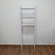 Полка над унитазом трехуровневая металлическая Toilet Rack, напольная стойка-органайзер для ванной комнаты, универсальный компактный стеллаж на 3 полки для хранения бытовой химии, полотенец и аксессуаров Белый, TM-010 - изображение 5