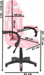 Крісло для геймерів OTE рожево-біле (OTE-FOT-GAME-INPINK) - зображення 14