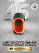 Керамічний настільний обігрівач, тепловентилятор, дуйчик для дому, електричний, Smart РТС 1200Вт, 2 режими, захист від перегріву, Зелений - зображення 7