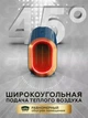 Керамічний настільний обігрівач, тепловентилятор, дуйчик для дому, електричний, Smart РТС 1200Вт, 2 режими, захист від перегріву, Синій - зображення 7