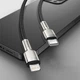 Дата кабель Baseus Cafule Series Metal Type-C to Lightning PD 20W (0.25m) (CATLJK-0) Black - 00000071643_1 - зображення 3