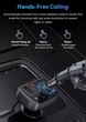 Фм модулятор с подключением флешки Baseus FM Transmiter (BT5.0, 3USB, 87.5-108.0 МГц). Black - изображение 7