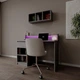 Комп'ютерний стіл Банні СOLLECTION RGB з підсвіткою Антрацит 1000x750/900x600 мм ( арт. .SKRZ1000-051 ) - зображення 3