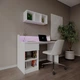 Комп'ютерний стіл Банні СOLLECTION RGB з підсвіткою Білий 1000x750/900x600 мм ( арт.SKRZ1000-048 ) - зображення 5