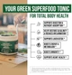 Органічний порошок соку паростків пшениці преміум-класу Triquetra Health Organic Wheatgrass Juice Powder 150 г - зображення 3