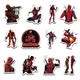 Стікерпак Набір наклейок GeekLand Deadpool Дедпул 45 штук SP DP 01 - зображення 5
