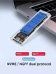 Зовнішня кишеня Dynamode для M.2 SSD NVMe (PCIe)/M.2 SSD SATA combo - USB3.2 GEN2 Type-C Transparent (DM-CAD-SSD09) - зображення 12