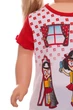 Футболка с шортами для девочки Кукла красный 98 см (32538) - изображение 2