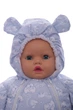 Конверт на флисе для мальчика Babykroha с Мишками серо голубой 68 см (44908) - изображение 2