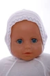 Шапка для девочки вязанная Сердце белая 3м+ (36667) - изображение 3