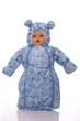 Конверт на флисе для мальчика Babykroha с принтом Мишек baby голубой 68 см (44953) - изображение 1
