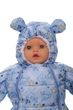 Конверт на флисе для мальчика Babykroha с принтом Мишек baby голубой 68 см (44953) - изображение 2