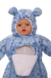 Конверт на флисе для мальчика Babykroha с принтом Мишек baby голубой 68 см (44953) - изображение 3