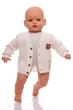 Кофта для мальчика вязка new style молочный 62 см (36221) - изображение 3